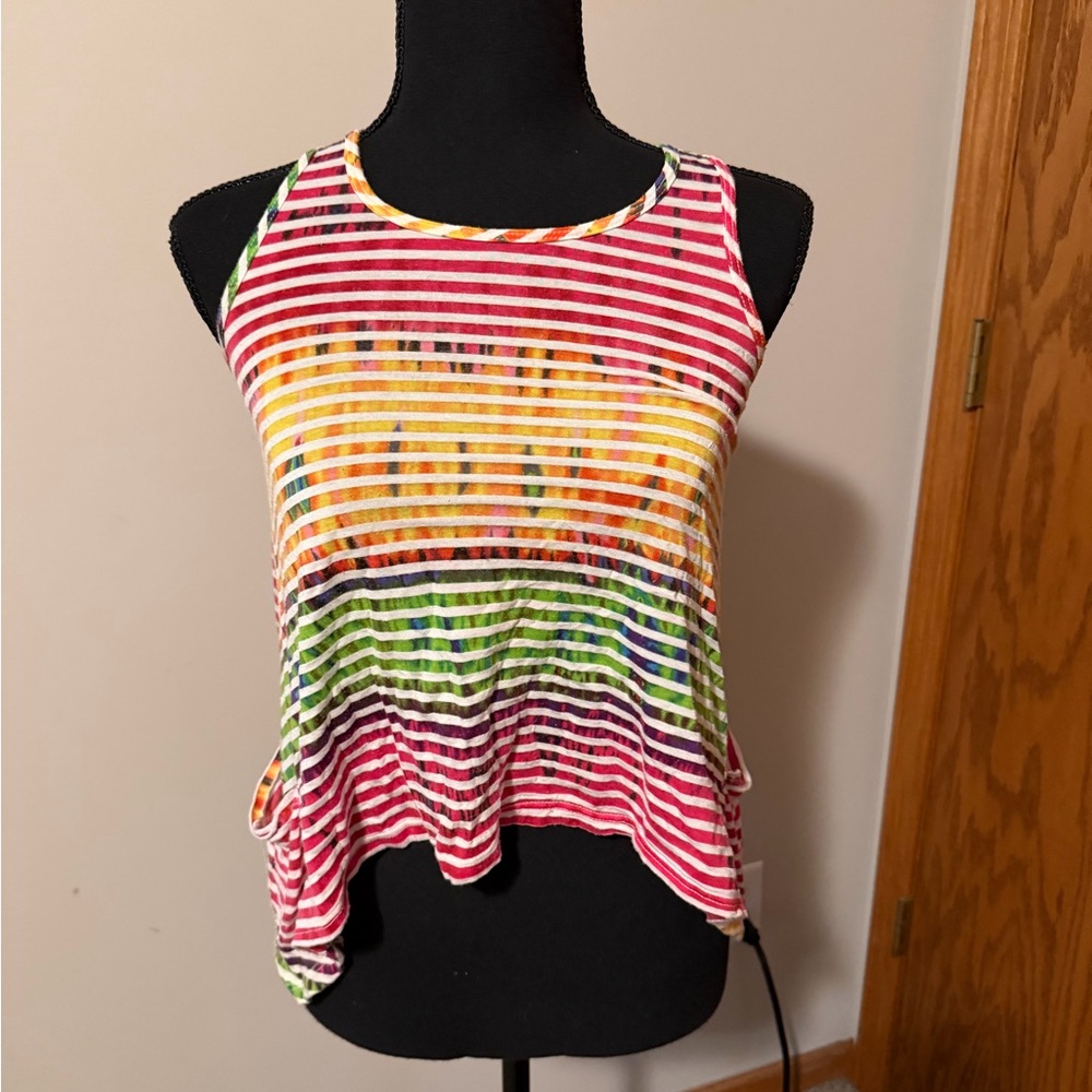 Route 66 Colorful Striped Sleeveless Top size 10/12